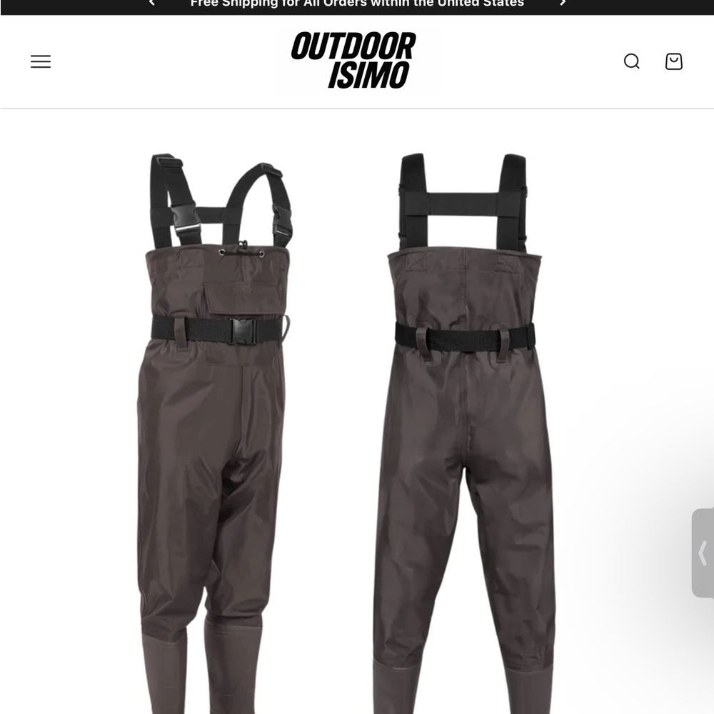 Women's Chest Waders in Dark Brown